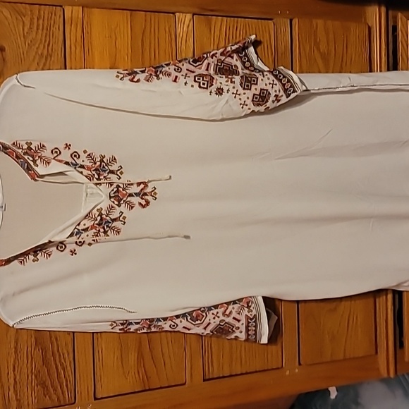 Nieves Lavi embroidered swim cover/caftan